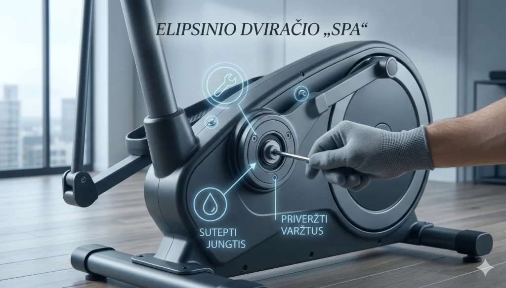 elipsinio treniruoklio prieziura