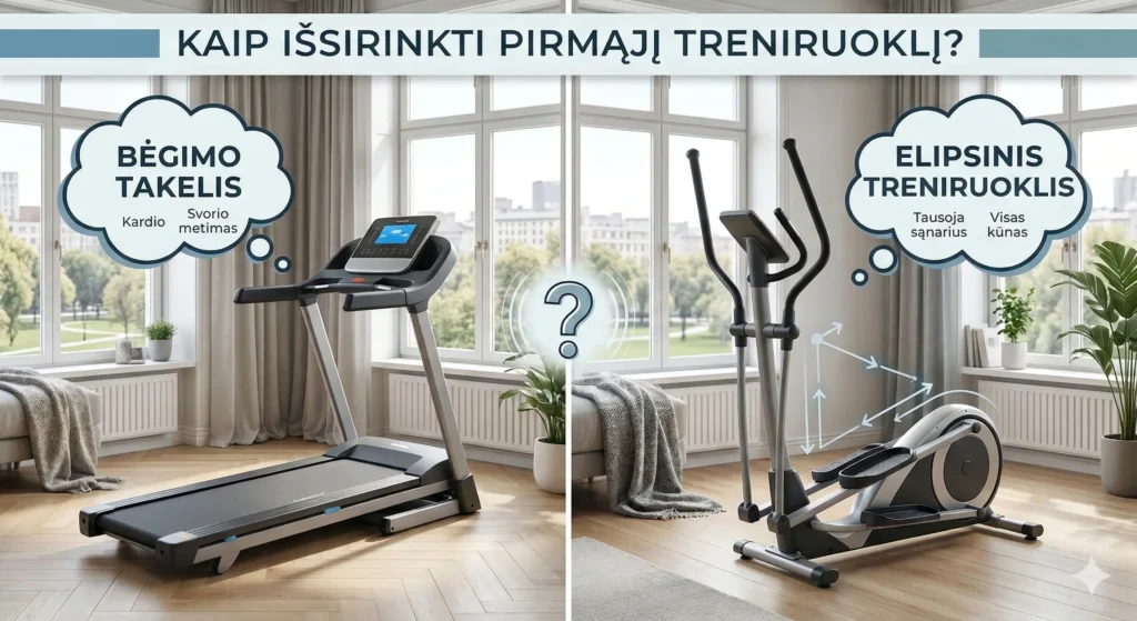 kaip issirinkti pirmaji treniruokli